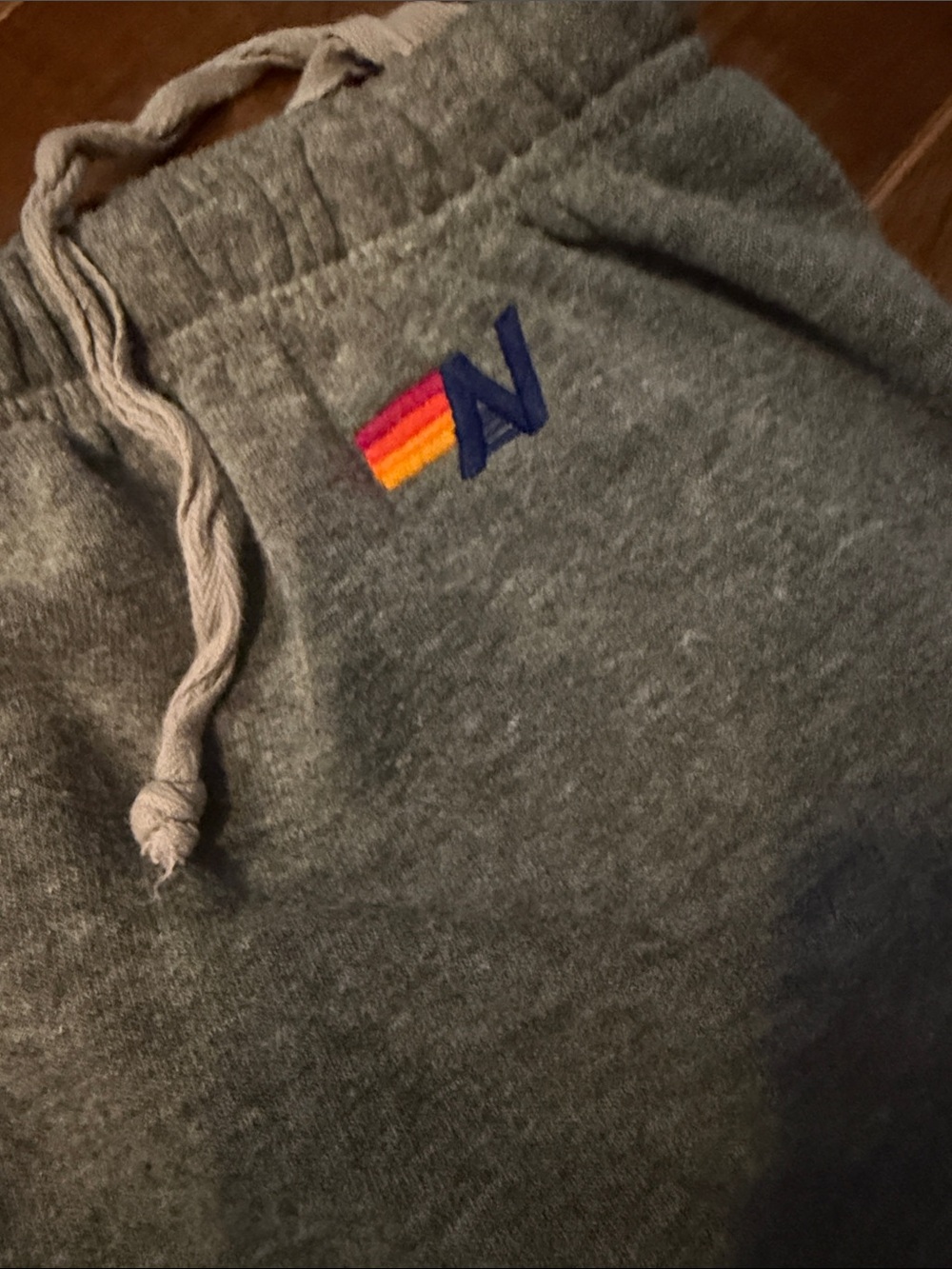 Aviator Nation Gray Track Pants with Multi-Stripe Side Panel - Picture 7 of 8